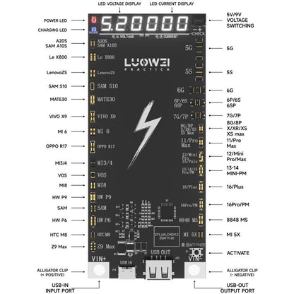 LUOWEI LW-B03 Battery Fast Charging Activation Board for iPhone/Android - Dust Remove Tool by LUOWEI | Online Shopping UK | buy2fix