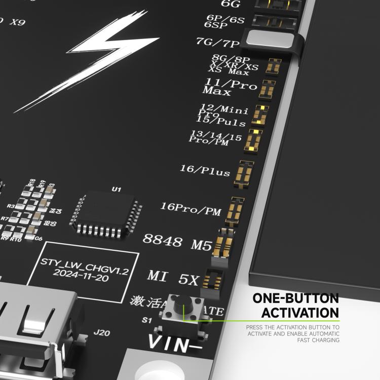 LUOWEI LW-B03 Battery Fast Charging Activation Board for iPhone/Android - Dust Remove Tool by LUOWEI | Online Shopping UK | buy2fix