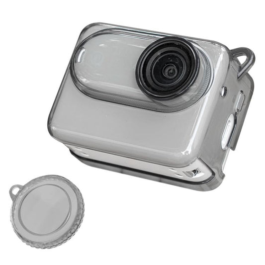 For Insta360 GO 3S Body Soft TPU Protective Case with Lens Cover(Ink Grey) - Case & Bags by buy2fix | Online Shopping UK | buy2fix