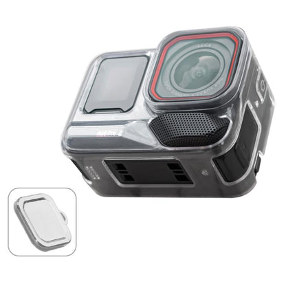 For Insta360 Ace / Ace Pro / Pro 2 Body Soft TPU Protective Case with Lens Cover(Transparent) - Case & Bags by buy2fix | Online Shopping UK | buy2fix