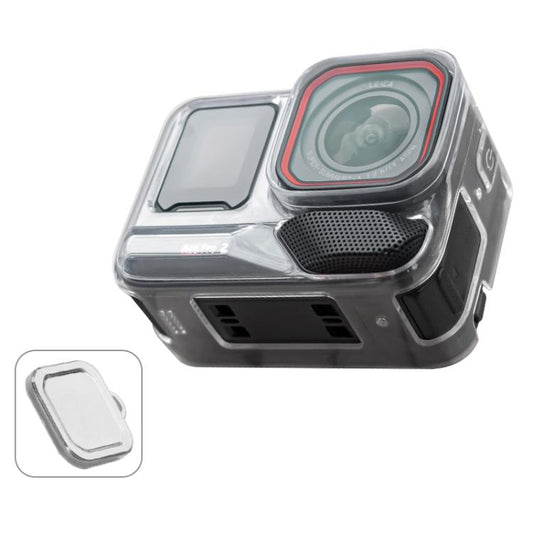 For Insta360 Ace / Ace Pro / Pro 2 Body Soft TPU Protective Case with Lens Cover(Transparent) - Case & Bags by buy2fix | Online Shopping UK | buy2fix