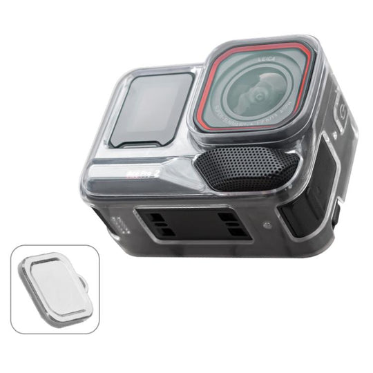 For Insta360 Ace / Ace Pro / Pro 2 Body Soft TPU Protective Case with Lens Cover(Transparent)