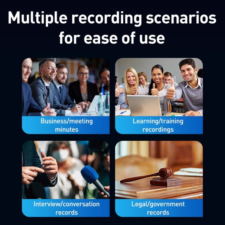 ZD70 Smart HD Noise Reduction Voice Control Recording Pen(Black) - Recording Pen by buy2fix | Online Shopping UK | buy2fix