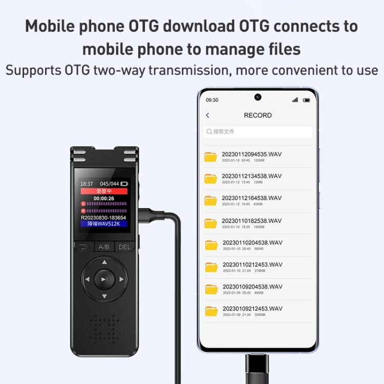 ZD70 Smart HD Noise Reduction Voice Control Recording Pen(Black) - Recording Pen by buy2fix | Online Shopping UK | buy2fix