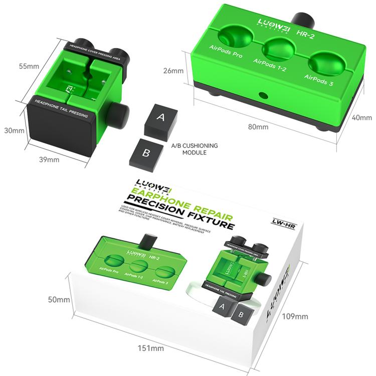 LUOWEI LW-HR Earphone Repair Precision Fixture Set - Repair Fixture by LUOWEI | Online Shopping UK | buy2fix