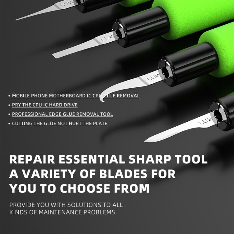 LUOWEI LW-K1 4 in 1 Motherboard CPU IC Glue Quicky Remove Maintenance Knife Set - Dust Remove Tool by LUOWEI | Online Shopping UK | buy2fix