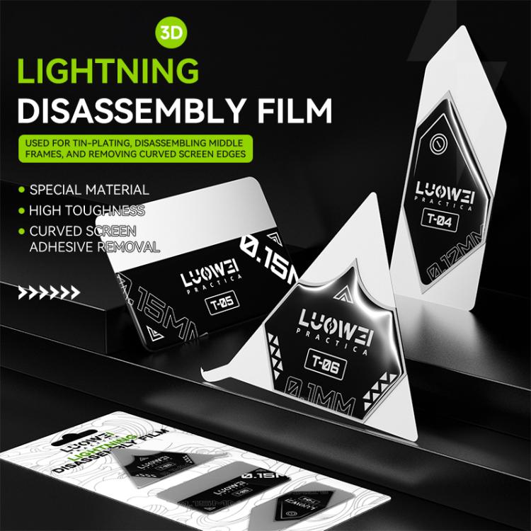 LUOWEI LW-T04/05/06 Lightning Disassembly Film Set - Crowbar by LUOWEI | Online Shopping UK | buy2fix