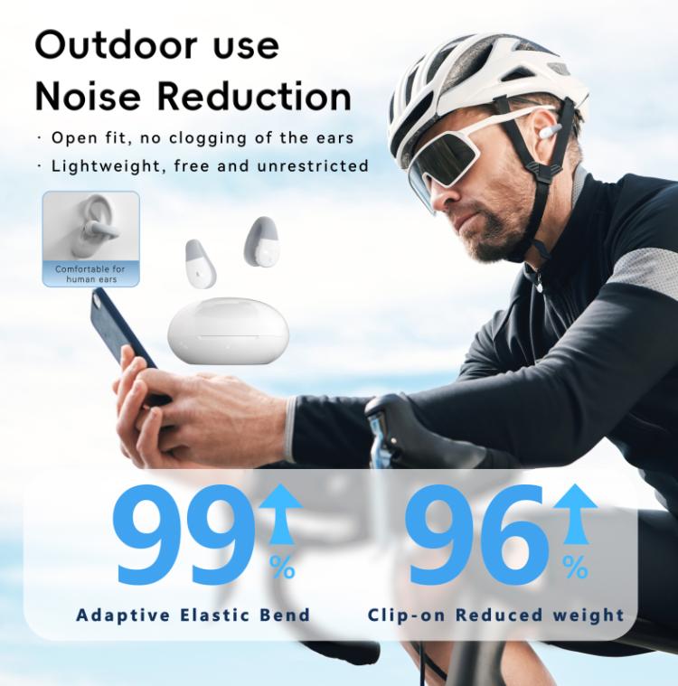 F13 Ear-Hook Noise Reduction 13mm Moving Coil HIFI BT 5.4 Wireless Earphones(Black) - TWS Earphone by buy2fix | Online Shopping UK | buy2fix