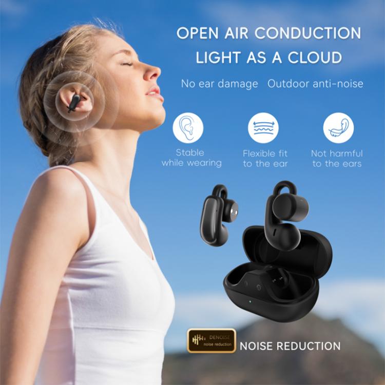 F18 Ear-Hook ANC Noise Reduction Air Conduction HIFI BT 5.4 Wireless Earphones(Purple) - TWS Earphone by buy2fix | Online Shopping UK | buy2fix
