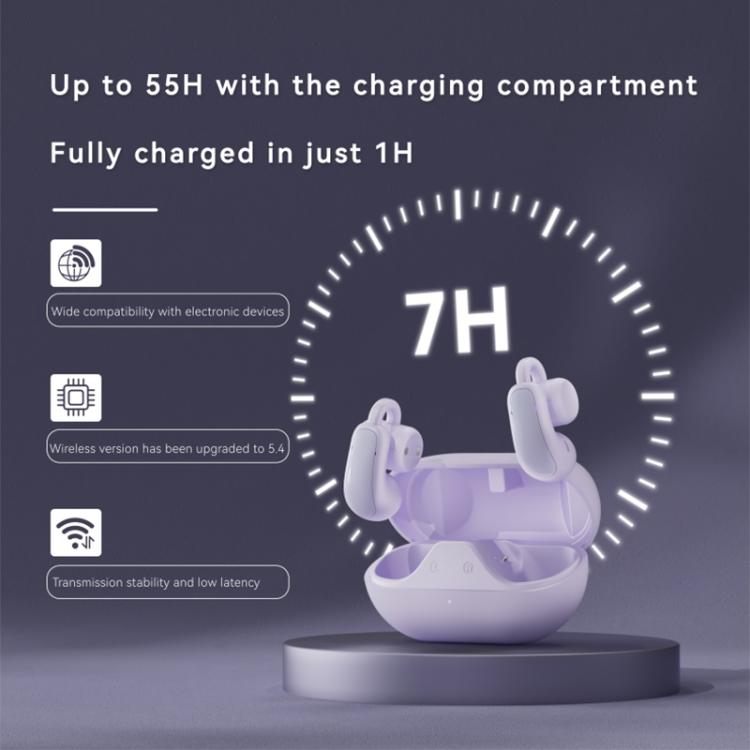 F18 Ear-Hook ANC Noise Reduction Air Conduction HIFI BT 5.4 Wireless Earphones(Black) - Bluetooth Earphone by buy2fix | Online Shopping UK | buy2fix
