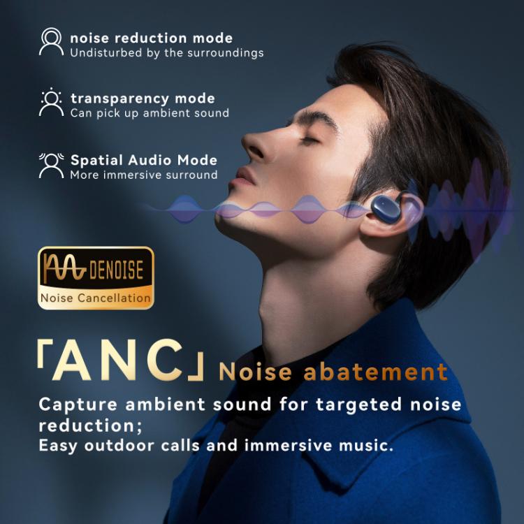 F20 Ear-Hook ANC Noise Reduction BT 5.4 IPX5 Wireless Earphones(White) - TWS Earphone by buy2fix | Online Shopping UK | buy2fix