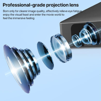 N5 1280x720P Android 9.0 System Wireless Same Screen Smart HD Projector, Plug:US Plug(Black) - Mini Projector by buy2fix | Online Shopping UK | buy2fix