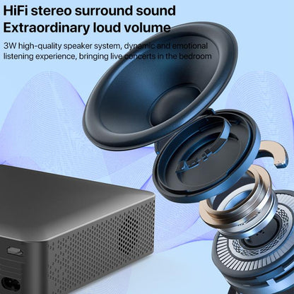 N5 1280x720P Android 9.0 System Wireless Same Screen Smart HD Projector, Plug:US Plug(Black) - Mini Projector by buy2fix | Online Shopping UK | buy2fix