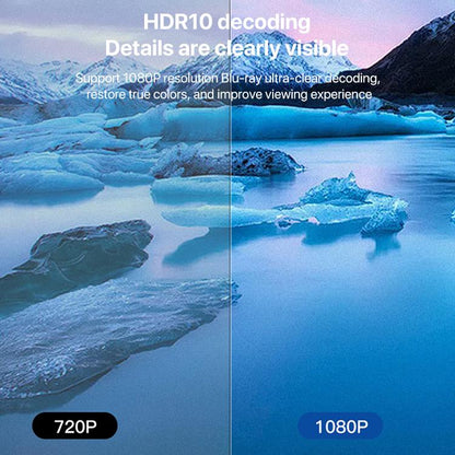 N5 1280x720P Android 9.0 System Wireless Same Screen Smart HD Projector, Plug:EU Plug(Black) - Mini Projector by buy2fix | Online Shopping UK | buy2fix