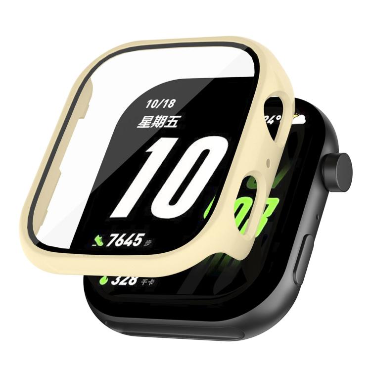 For Honor ROSSINI 2i Tempered Film Integrated PC Watch Protective Case(Ivory White) - Watch Cases by buy2fix | Online Shopping UK | buy2fix