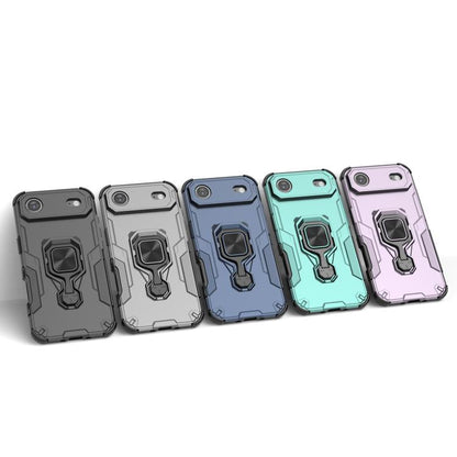 For iPhone Air Metal Kickstand TPU Hybrid PC Phone Case(Grey) - iPhone Air Cases by buy2fix | Online Shopping UK | buy2fix