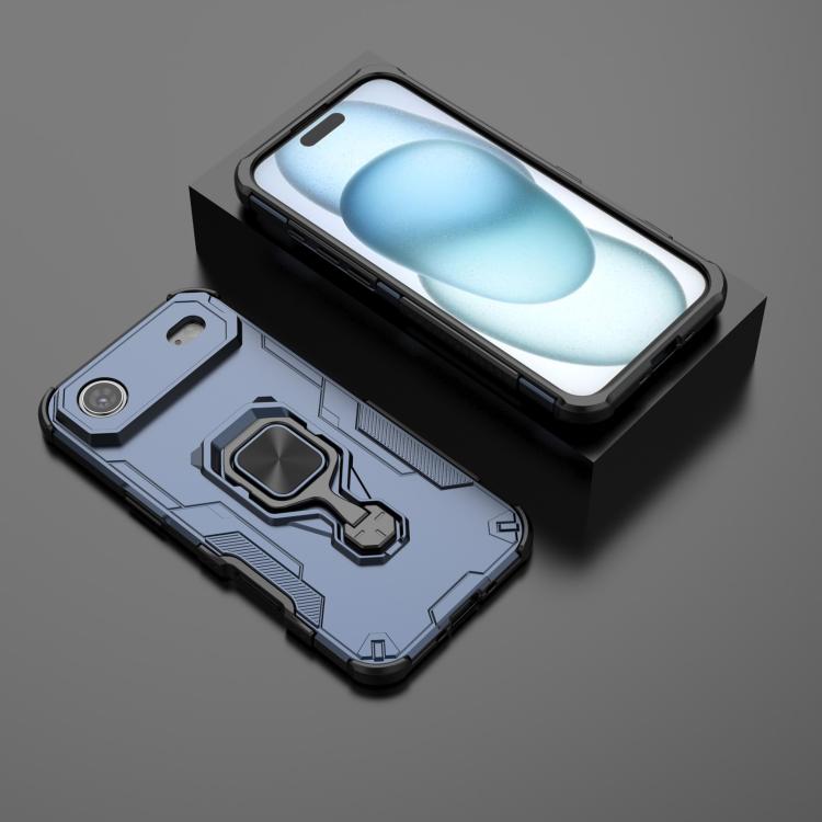 For iPhone Air Metal Kickstand TPU Hybrid PC Phone Case(Blue) - iPhone Air Cases by buy2fix | Online Shopping UK | buy2fix