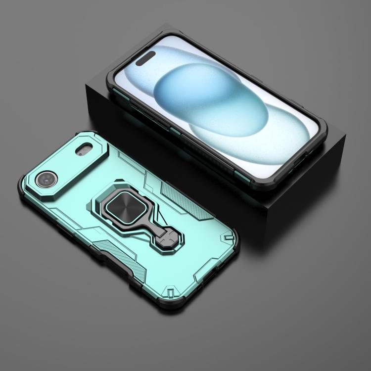 For iPhone Air Metal Kickstand TPU Hybrid PC Phone Case(Green) - iPhone Air Cases by buy2fix | Online Shopping UK | buy2fix