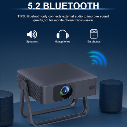 N5-A 1280x720P LCD Smart HD Projector, Plug:US Plug(Black) - Mini Projector by buy2fix | Online Shopping UK | buy2fix