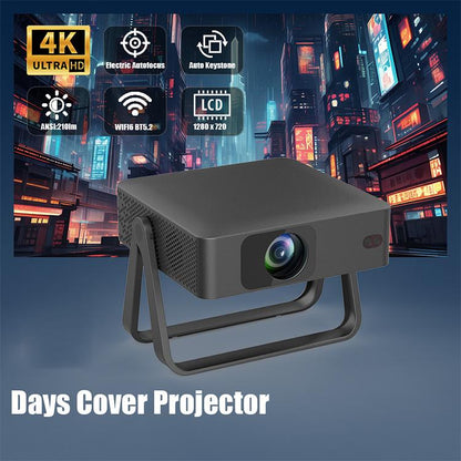 N5-A 1280x720P LCD Smart HD Projector, Plug:AU Plug(Black) - Mini Projector by buy2fix | Online Shopping UK | buy2fix