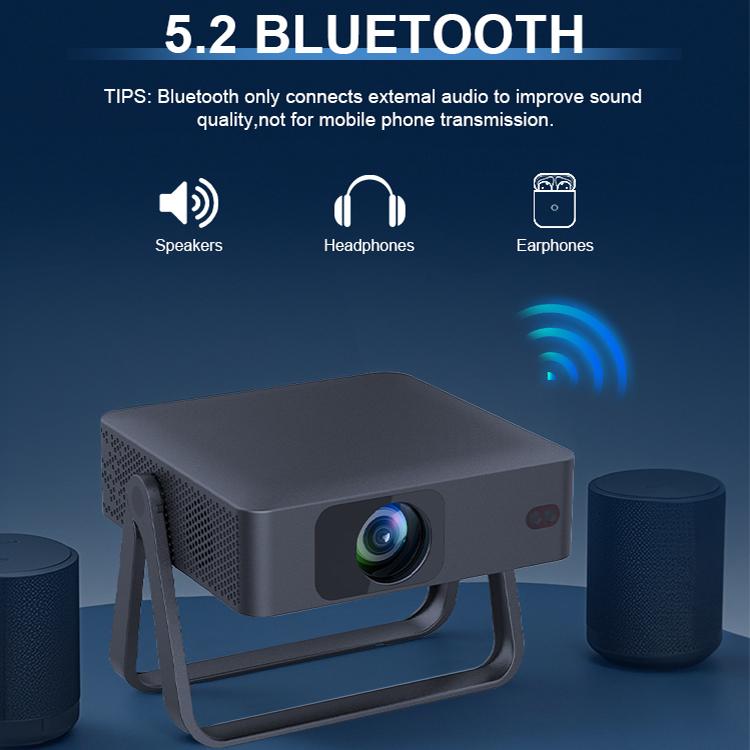 N5-A 1280x720P LCD Smart HD Projector, Plug:EU Plug(Black) - Mini Projector by buy2fix | Online Shopping UK | buy2fix