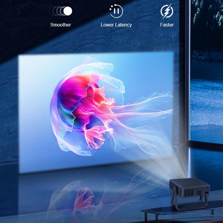 N5-A 1280x720P LCD Smart HD Projector, Plug:EU Plug(Black) - Mini Projector by buy2fix | Online Shopping UK | buy2fix