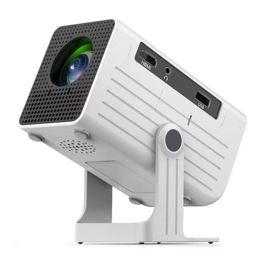 N6 1280x720P 70ANSI Android 11.0 Smart Mini Projector, Plug:EU Plug(White)