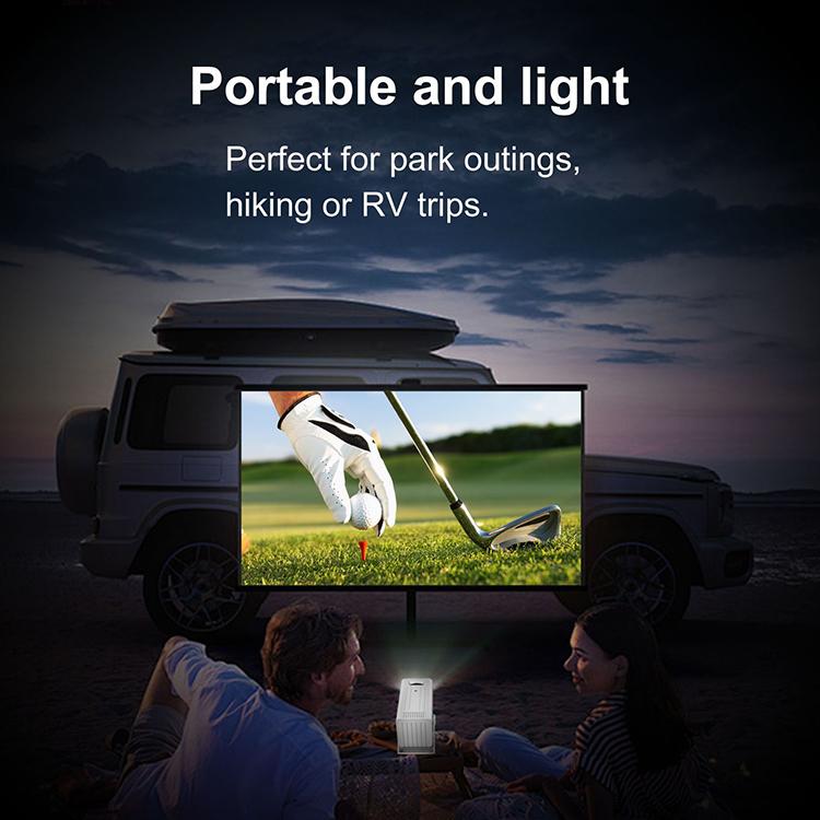 N6 1280x720P 70ANSI Android 11.0 Smart Mini Projector, Plug:AU Plug(White) - Mini Projector by buy2fix | Online Shopping UK | buy2fix