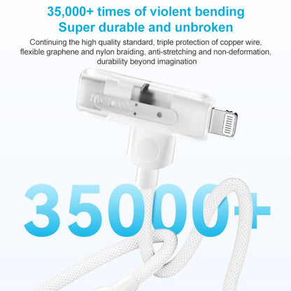 MOMAX DL56 1-Link Flow 60W Type-C to Type-C and 8 Pin Fast Charging Cable, Length:1.5m(White) - 2 in 1 Cable by MOMAX | Online Shopping UK | buy2fix