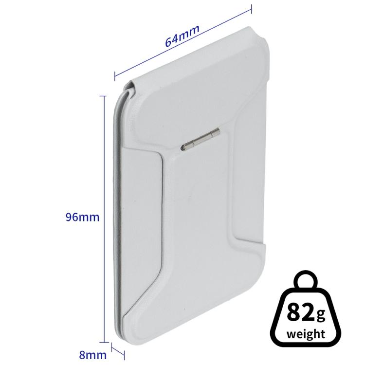 I-Shaped Phone Holder Leather Card Bag(Grey) - Adhesive Card Holders by buy2fix | Online Shopping UK | buy2fix