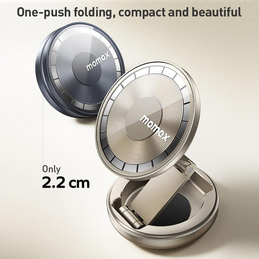 MOMAX CM30 Pac Mount Universal Transparent Magnetic Rotating Car Holder(Titanium Gold) - Universal Car Holders by MOMAX | Online Shopping UK | buy2fix