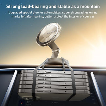 MOMAX CM30 Pac Mount Universal Transparent Magnetic Rotating Car Holder(Titanium Gold) - Universal Car Holders by MOMAX | Online Shopping UK | buy2fix