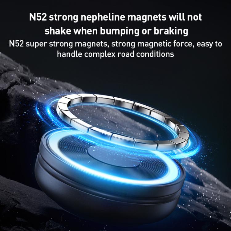 MOMAX CM30 Pac Mount Universal Transparent Magnetic Rotating Car Holder(Dark Grey) - Universal Car Holders by MOMAX | Online Shopping UK | buy2fix