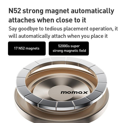 MOMAX CM35 1-Move Relaxaire Aluminum Alloy Magnetic Car Aromatherapy Holder(Titanium Gold) - Universal Car Holders by MOMAX | Online Shopping UK | buy2fix