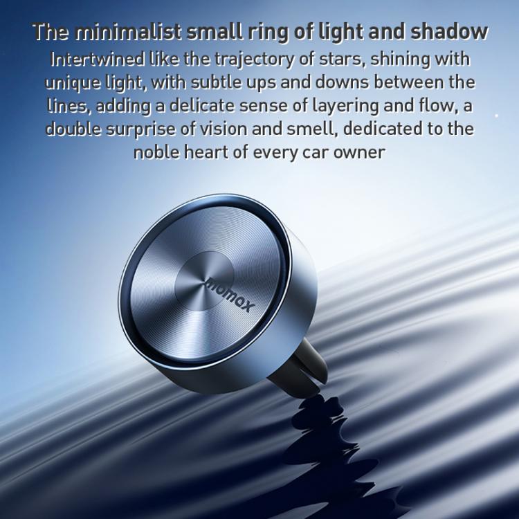 MOMAX CR12 1-Car Relaxaire Small Ring Aluminum Alloy Air Outlet Aromatherapy(Titanium Gold) - Air Freshener by MOMAX | Online Shopping UK | buy2fix