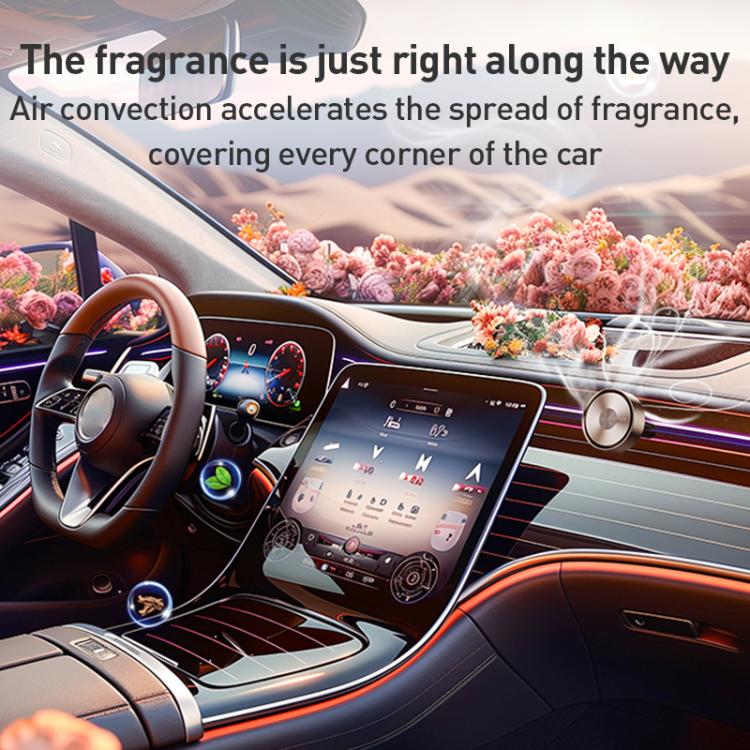 MOMAX CR12 1-Car Relaxaire Small Ring Aluminum Alloy Air Outlet Aromatherapy(Dark Grey) - Air Freshener by MOMAX | Online Shopping UK | buy2fix