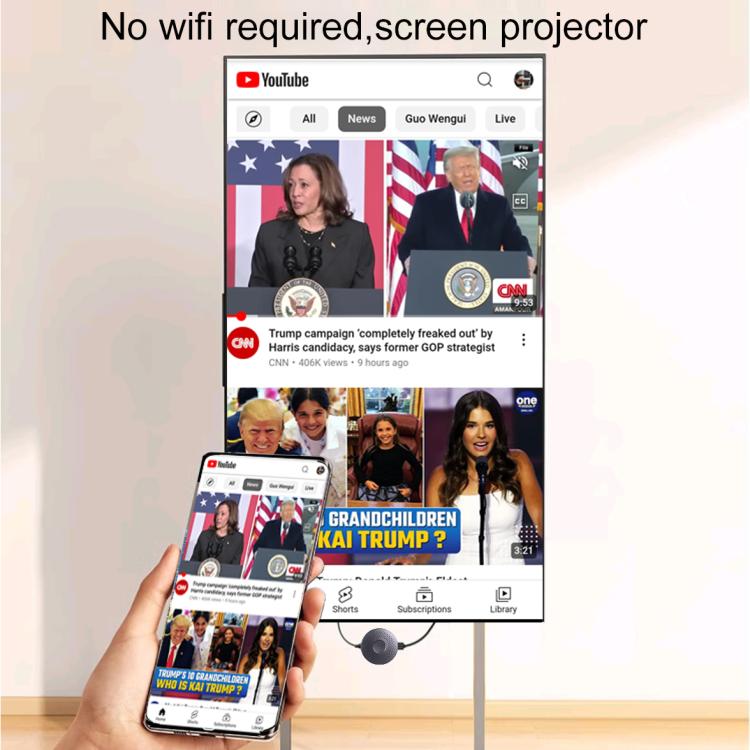 Measy A30 1080P HD HDMI Phone Wireless Screen Projector For PC / Phone(Grey) - Wireless Display Dongle by Measy | Online Shopping UK | buy2fix