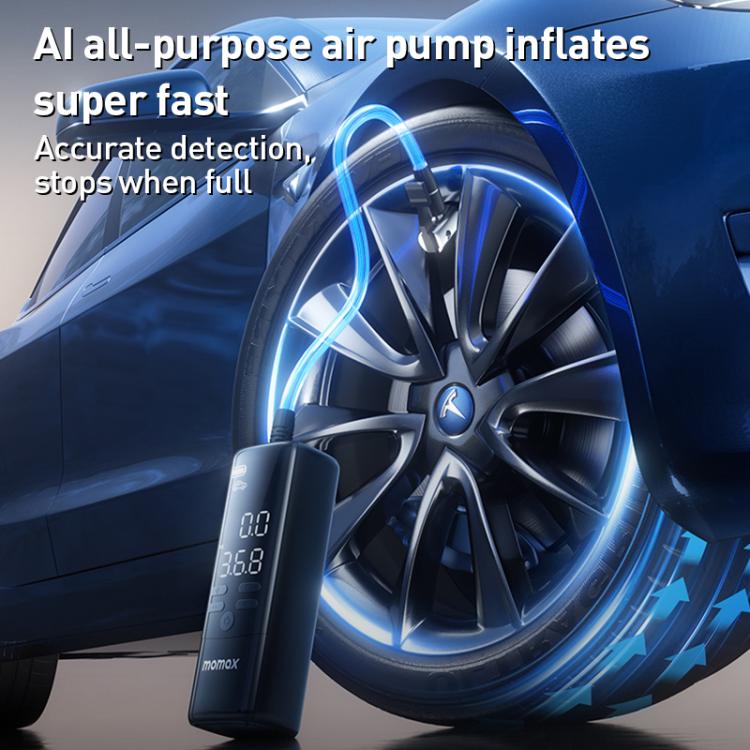 MOMAX CR16D 1-Move Support Car Digital Display Portable Smart Electric Wireless Air Pump(Black) - Inflatable Pump by MOMAX | Online Shopping UK | buy2fix