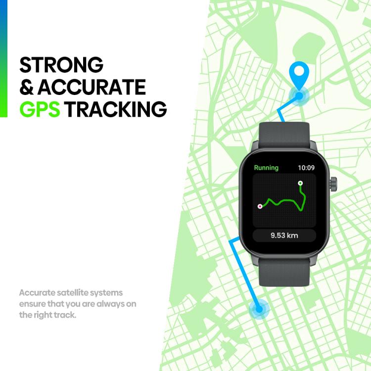 Zeblaze GTS 3 GPS 2.01 inch Screen Health & Fitness Smart Watch 3 ATM Waterproof(Space Gray) - Smart Watches by Zeblaze | Online Shopping UK | buy2fix