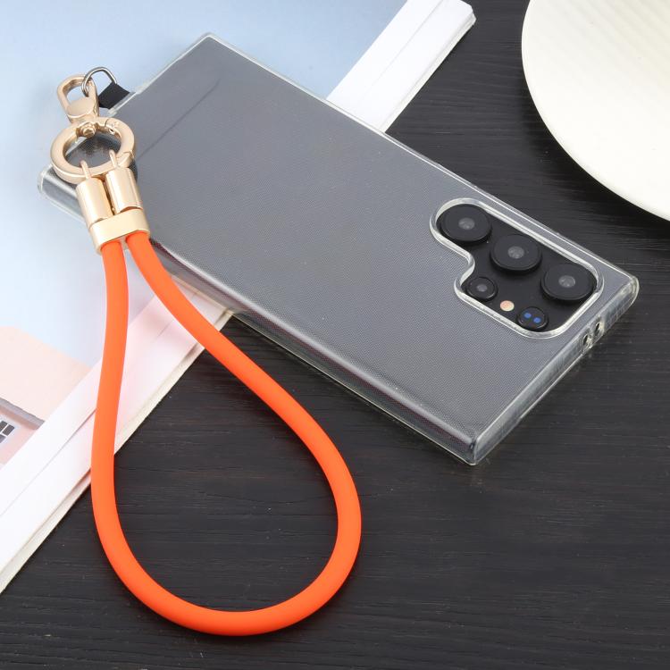 Adjustable Silicone Phone Anti-lost Short Lanyard(Orange) - Lanyards & Wrist Straps by buy2fix | Online Shopping UK | buy2fix