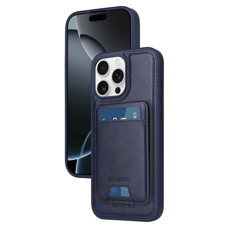 For iPhone 16 Pro Max BETOPNICE Vertical Flip Detachable MagSafe Wallet Phone Case(Blue) - iPhone 16 Pro Max Cases by BETOPNICE | Online Shopping UK | buy2fix
