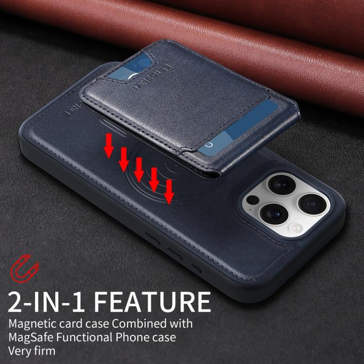 For iPhone 16 Pro Max BETOPNICE Vertical Flip Detachable MagSafe Wallet Phone Case(Blue) - iPhone 16 Pro Max Cases by BETOPNICE | Online Shopping UK | buy2fix