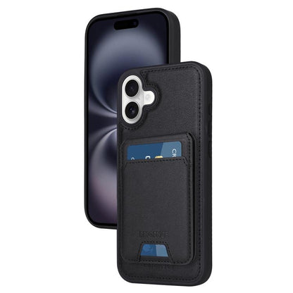 For iPhone 16 Plus BETOPNICE Vertical Flip Detachable MagSafe Wallet Phone Case(Black) - iPhone 16 Plus Cases by BETOPNICE | Online Shopping UK | buy2fix