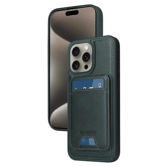 For iPhone 15 Pro Max BETOPNICE Vertical Flip Detachable MagSafe Wallet Phone Case(Green) - iPhone 15 Pro Max Cases by BETOPNICE | Online Shopping UK | buy2fix