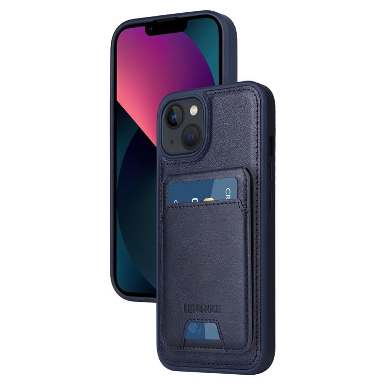 For iPhone 14 / 13 BETOPNICE Vertical Flip Detachable MagSafe Wallet Phone Case(Blue) - iPhone 14 Cases by BETOPNICE | Online Shopping UK | buy2fix