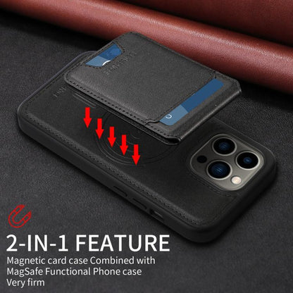 For iPhone 13 Pro BETOPNICE Vertical Flip Detachable MagSafe Wallet Phone Case(Black) - iPhone 13 Pro Cases by BETOPNICE | Online Shopping UK | buy2fix