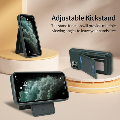 For iPhone 11 Pro Max BETOPNICE Vertical Flip Detachable MagSafe Wallet Phone Case(Green) - iPhone 11 Pro Max Cases by BETOPNICE | Online Shopping UK | buy2fix