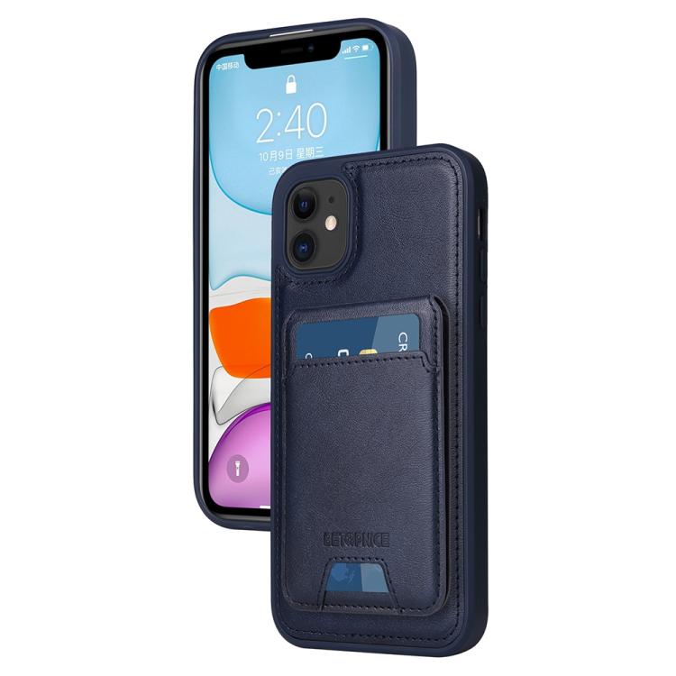 For iPhone 11 BETOPNICE Vertical Flip Detachable MagSafe Wallet Phone Case(Blue) - iPhone 11 Cases by BETOPNICE | Online Shopping UK | buy2fix