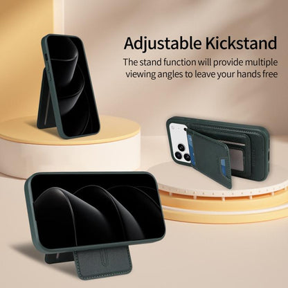 For iPhone 17 Pro Max BETOPNICE Vertical Flip Detachable MagSafe Wallet Phone Case(Green) - iPhone 17 Pro Max Cases by BETOPNICE | Online Shopping UK | buy2fix