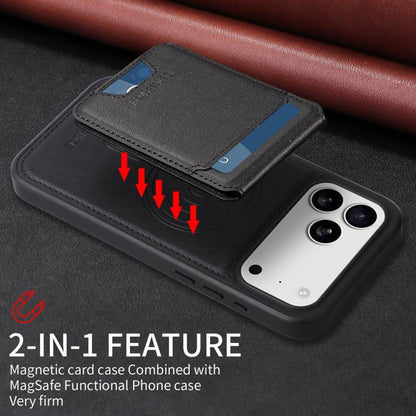 For iPhone 17 Pro Max BETOPNICE Vertical Flip Detachable MagSafe Wallet Phone Case(Black) - iPhone 17 Pro Max Cases by BETOPNICE | Online Shopping UK | buy2fix